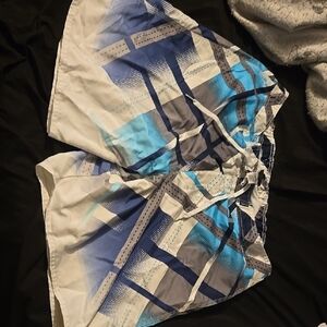Joe Boxer Blue and White Swim Shorts